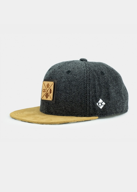 Kreizweis Altbayern - dunkelgrau (Snapback)